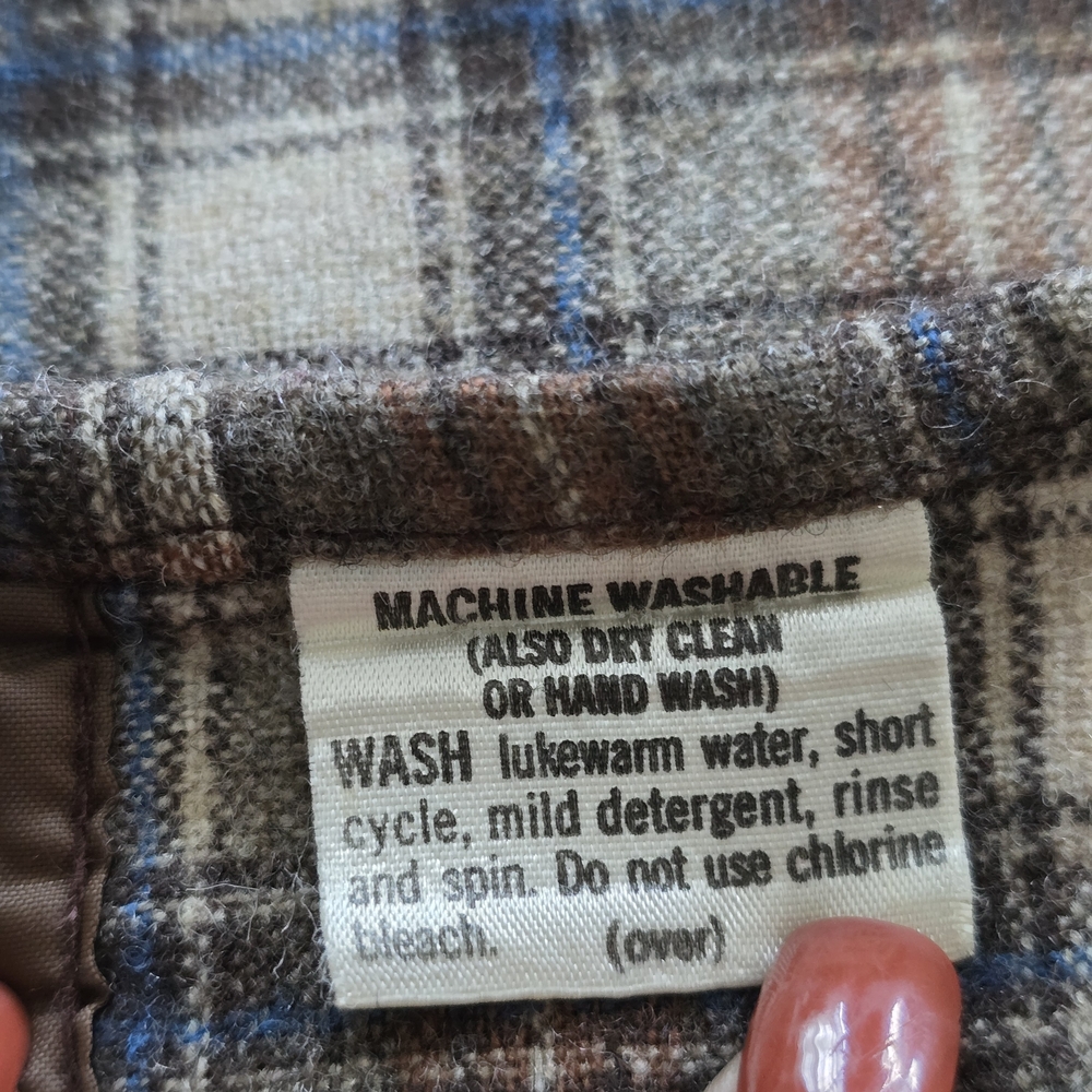 Pendleton Brown And Cream Plaid Button Down Shirt - image 7